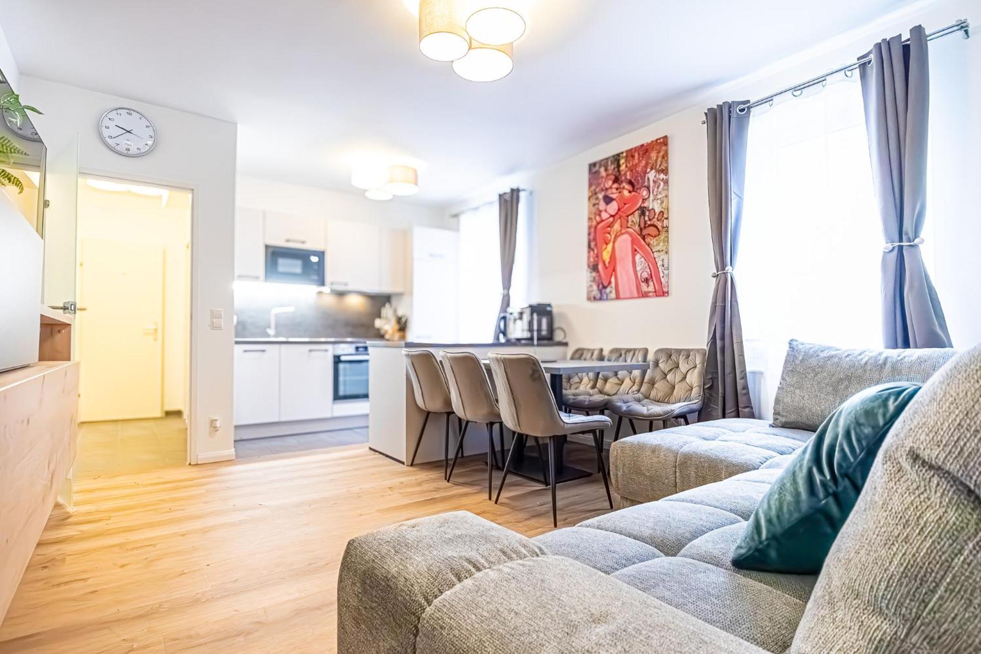 Charming 1Br And 1Lr Apt Modern Design Donaustadt เวียนนา ภายนอก รูปภาพ